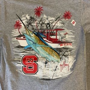 Guy Harvey NC State Gray Tshirt